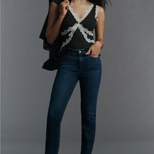 PAIGE Cindy High Rise Straight Ankle Jeans